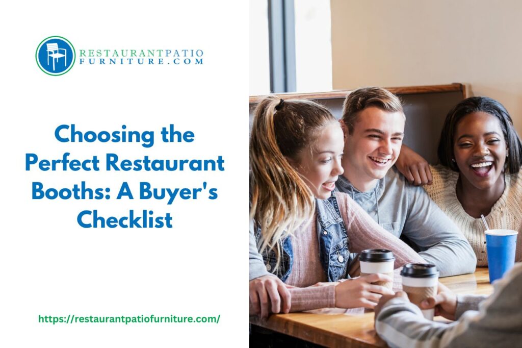 choosing the perfect restaurant booths