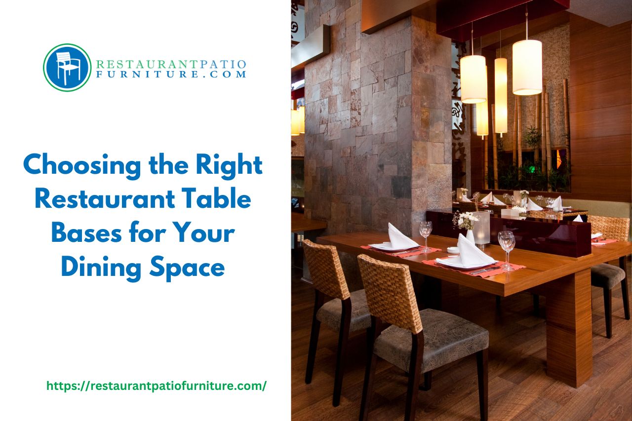 Choosing the Right Restaurant Table Bases