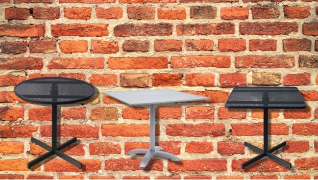 outdoor metal tables