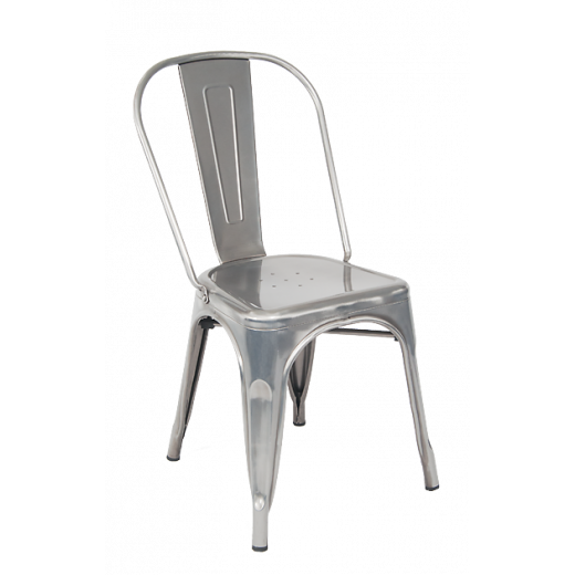 Tolix Metal Chair w/Clear Coat Finish 