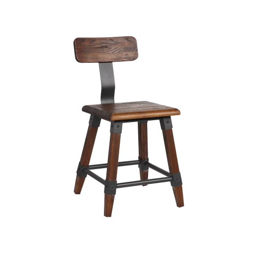 Indoor Elmwood Chair in Walnut Finish