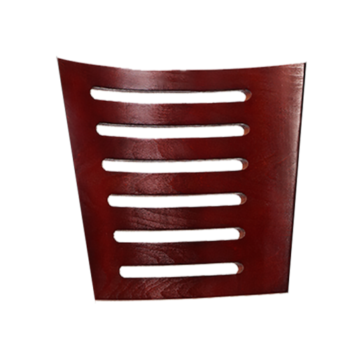 Darby Series Slat Veneer Backs in Dark Mahogany Finish
