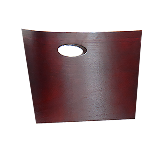 Oval Cutout Veneer Backs in Dark Mahogany Finish