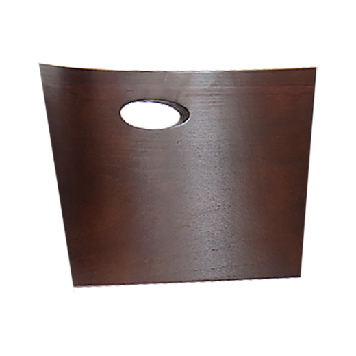Oval Cutout Veneer Backs in Walnut Finish