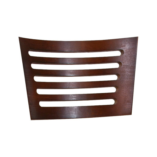5 Slats Veneer Backs in Dark Mahogany Finish