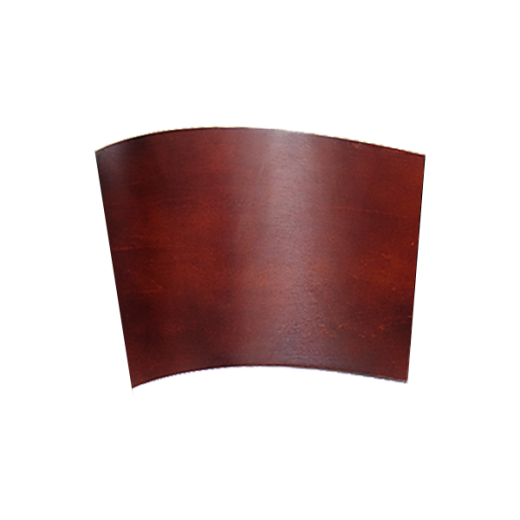 Fan Shape Veneer Backs in Dark Mahogany Finish