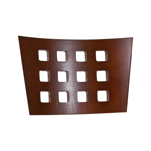 Lattice Veneer Backs in Dark Mahogany Finish