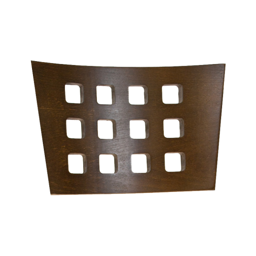 Lattice Veneer Backs in Walnut Finish