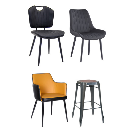 #C13 Bundle Sale: 3 Different Chairs with 1 Bar Stool