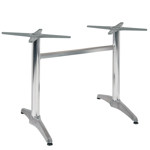 Outdoor Double Table Base, Aluminum 