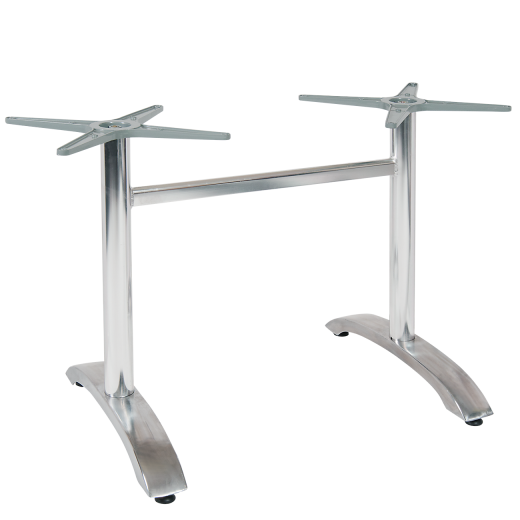 Medium Weight Outdoor Double Table Base, Aluminum 