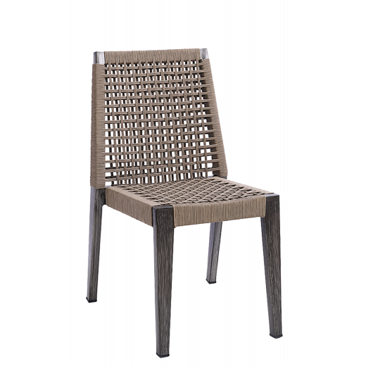 Aluminum Outdoor Chair w/ Terylene Fabric Seat and Back Outdoor
