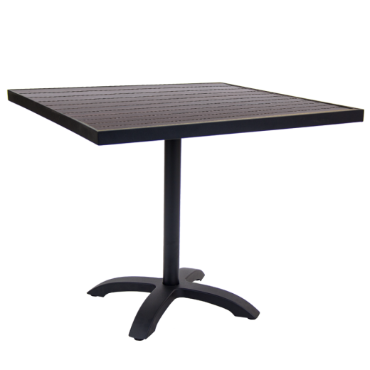 Outdoor Table Set in Aluminum, 30" x 30"