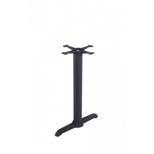 5" x 22" 2-Prong Easy Assembly Cast Iron 3PC Table Base  