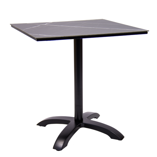 Outdoor Table with Aluminum Base & High Pressure Laminate Top, 24" x 30"  