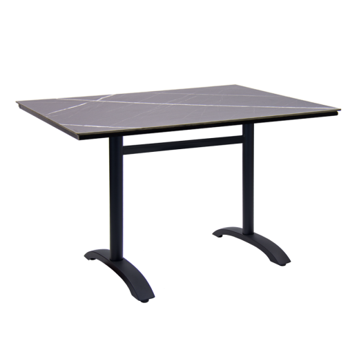 Outdoor Table with Aluminum Base & High Pressure Laminate Top, 30" x 48"  