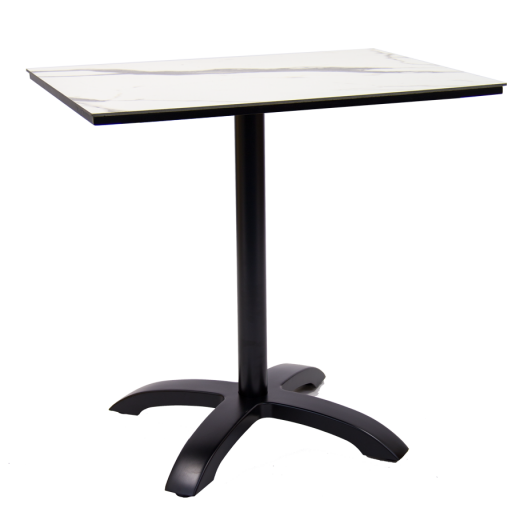 Outdoor Table with Aluminum Base & High Pressure Laminate Top, 24" x 30"  