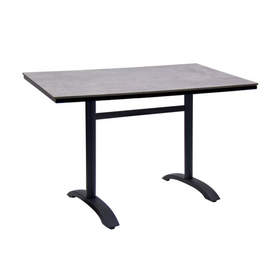 Outdoor Table with Aluminum Base & High Pressure Laminate Top, 30" x 48"  