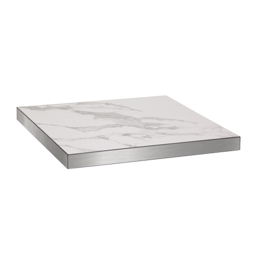 White Melamine Finish Table Top, 2" Thick, Various Sizes 