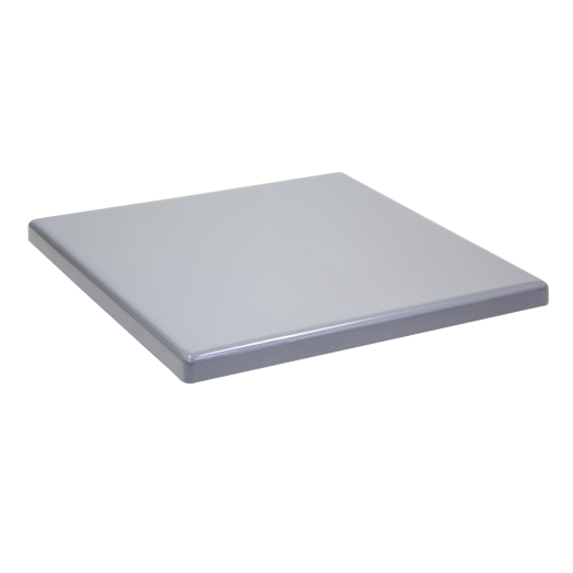 Indoor/Outdoor Gray Finish Resin Table Top, Various Sizes 