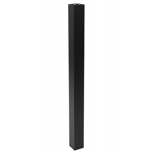 Black Bar Height Stainless Steel Column, Square