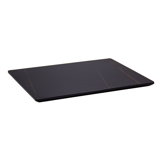 Table Top in Black Sintered Stone,  Various Sizes 