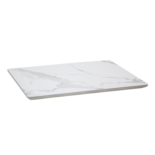 Table Top in Carrera White Sintered Stone, Various Sizes 