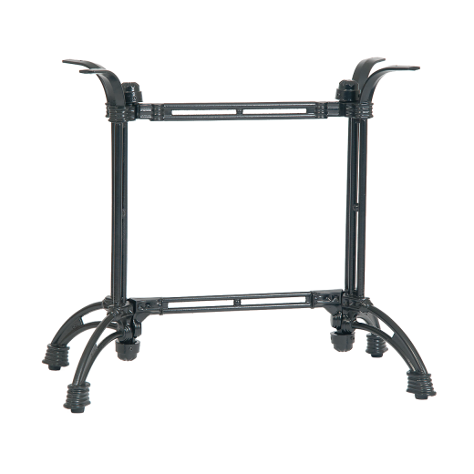 Double Cast Iron Industrial Table Base