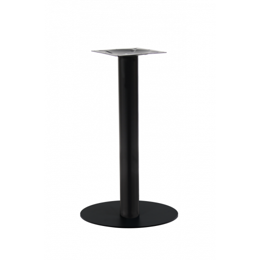 20” Round Outdoor Steel Table Base in Black Finish