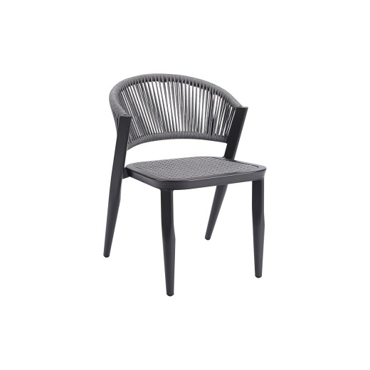  Outdoor Aluminum Chair with Synthetic fiber Back & Seat