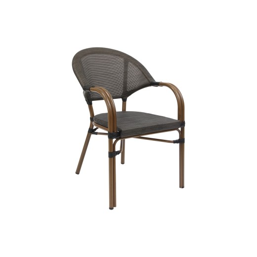 Outdoor Poly Woven Aluminum Arm Chair