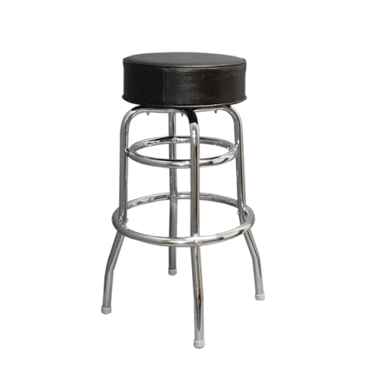Vinyl Seat Swivel Barstool with Chrome base