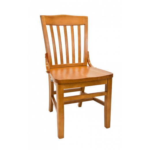 Cherry Frame Beechwood Schoolhouse Chair w/Wood Seat