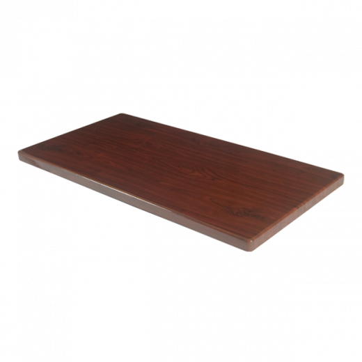 Indoor Resin Table Top in Dark Mahogany, Various Sizes 