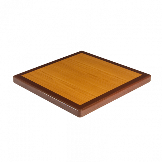 Indoor Resin Table Top in Cherry & Dark Mahogany, Various Sizes 