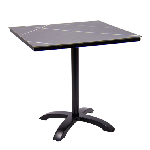 Outdoor Table with Aluminum Base & High Pressure Laminate Top, 30" x 30"  