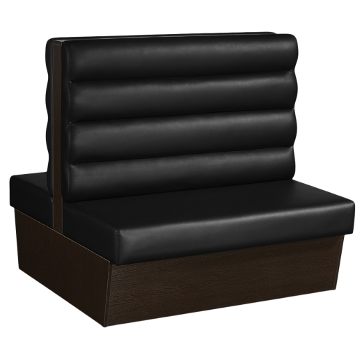 46"H, Melamine Frame Double Booth w/ 4 Channel Back 