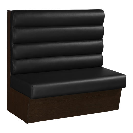 46"H, Melamine Frame Single Booth w/ 4 Channel Back