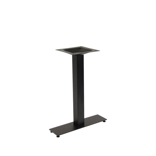 6" x 22" Outdoor Cast Iron Table Base in Black Finish