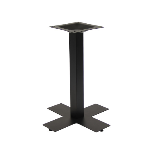 22" x 22" Outdoor Cast Iron Table Base in Black Finish