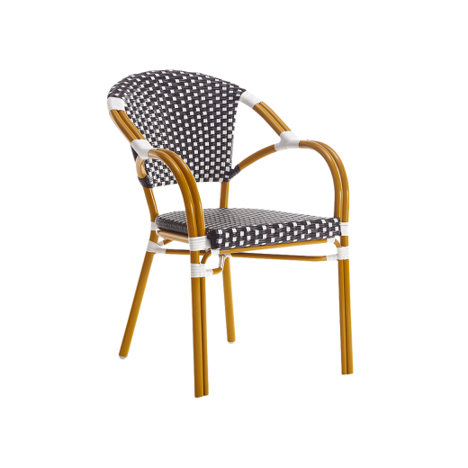 Poly Woven Metal Frame Outdoor Armchair