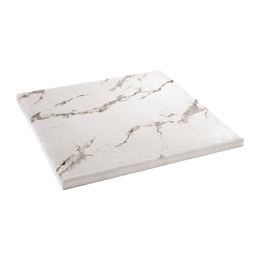 Imitation White Marble Color Resin Table Top, Various Sizes 
