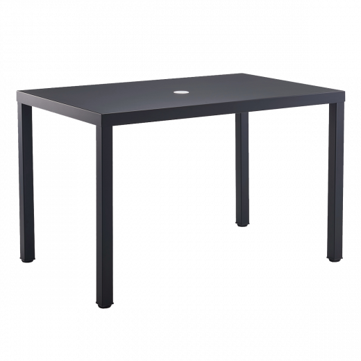 30"x 48" Black Metal Table