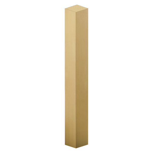 Gold Finish Bar Height Stainless Steel Column, Square