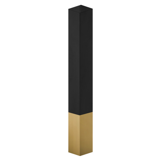 Gold and Black Finish Bar Height Stainless Steel Column, Square