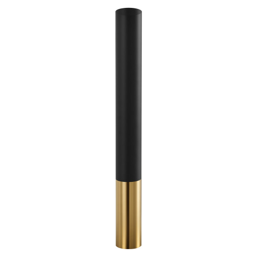 Gold and Black Finish Bar Height Stainless Steel Column, Round