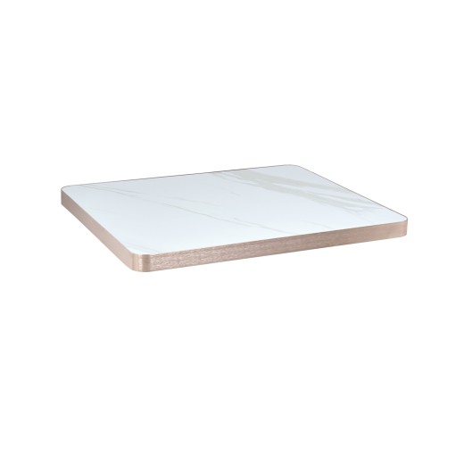Macchia Vecchia Look Sintered Stone  Table Top, Protective Gold Edge, Indoor