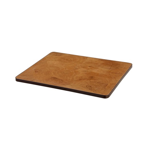 Indoor/Outdoor Tree Ring Mosaic Sintered Stone Table Top, Protective Aluminum Edge