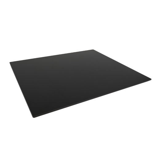 Sintered Stone Table Top in Solid Black Color