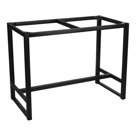 Black Rectangular Cast Iron Table Base in Black, 57" x 28" Heavy Duty for Indoor Commercial Use